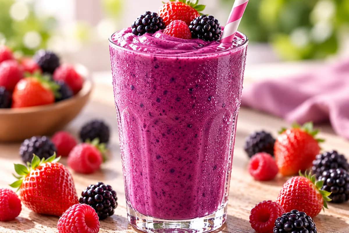 Imagen de Batido de frutos rojos inspirado en Grimace