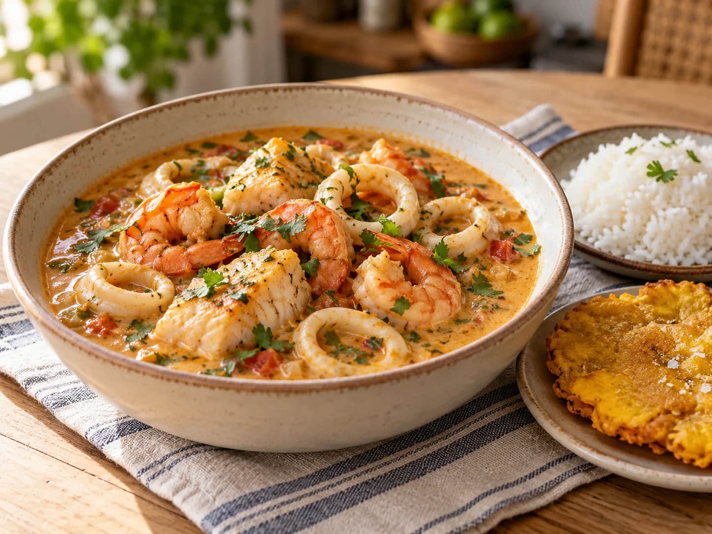 Image of Colombian seafood stew with coconut milk