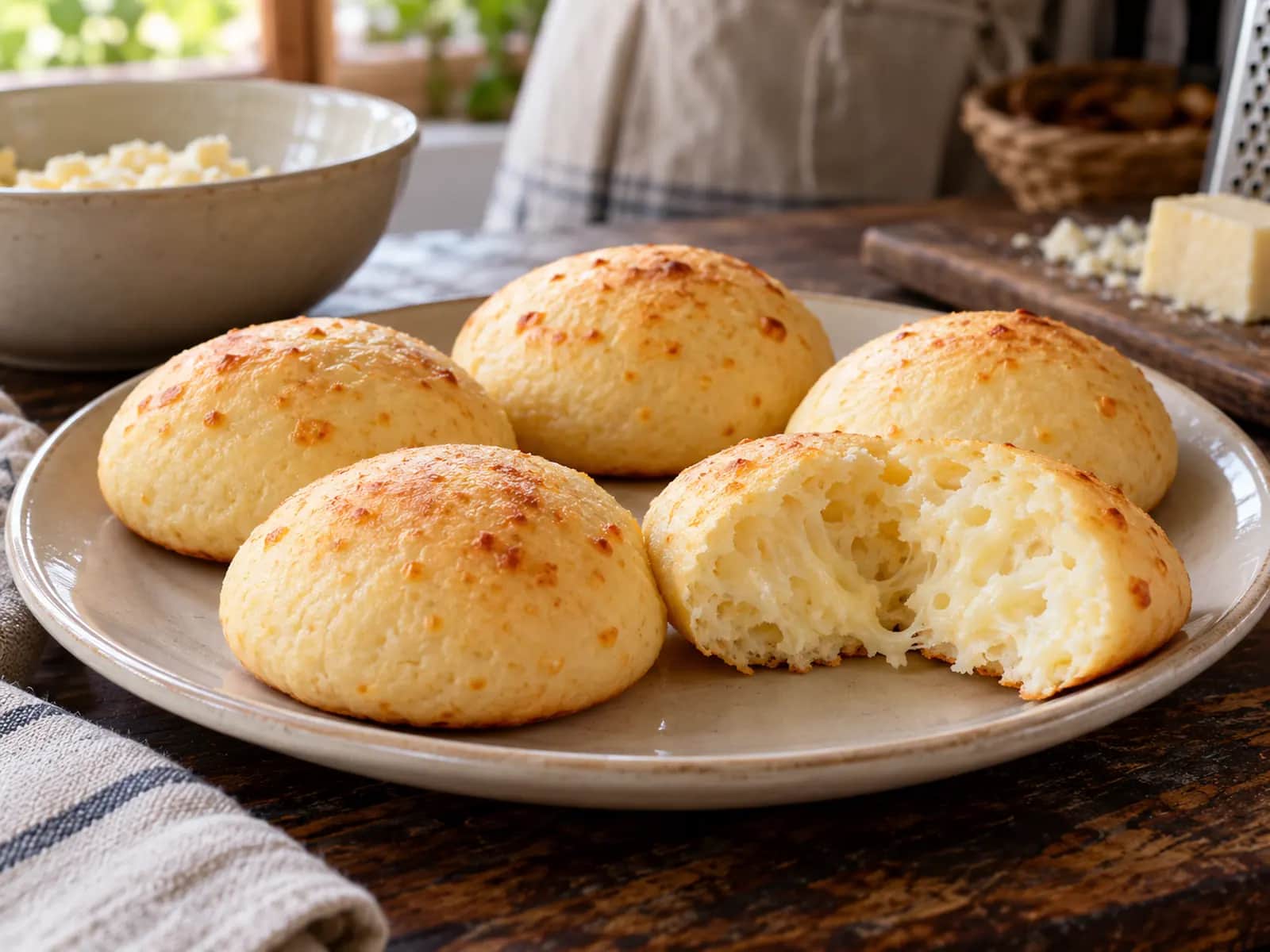 Imagen de Pandebono casero: queso, yuca y maíz