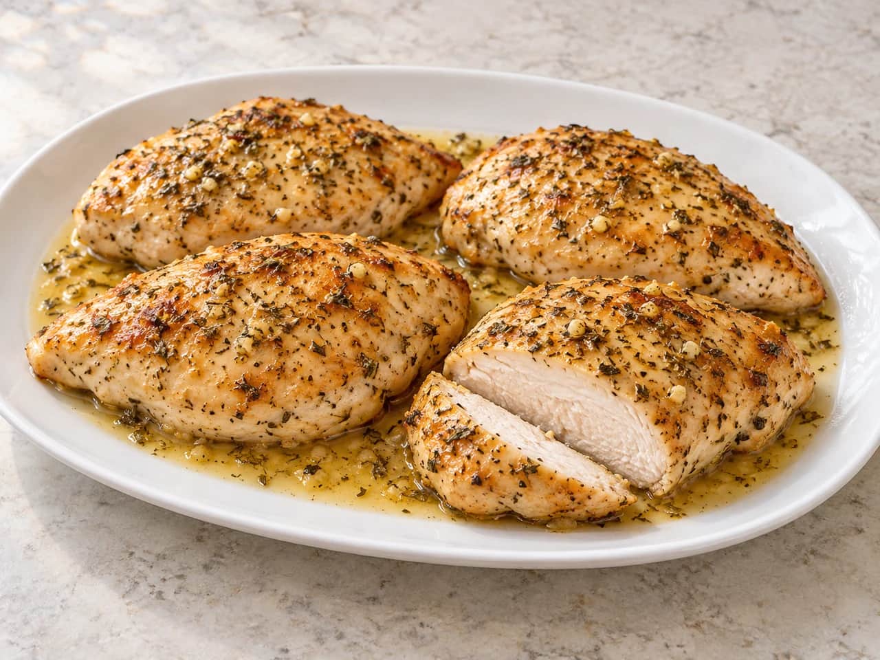 Imagen de Pollo al horno con hierbas y limón