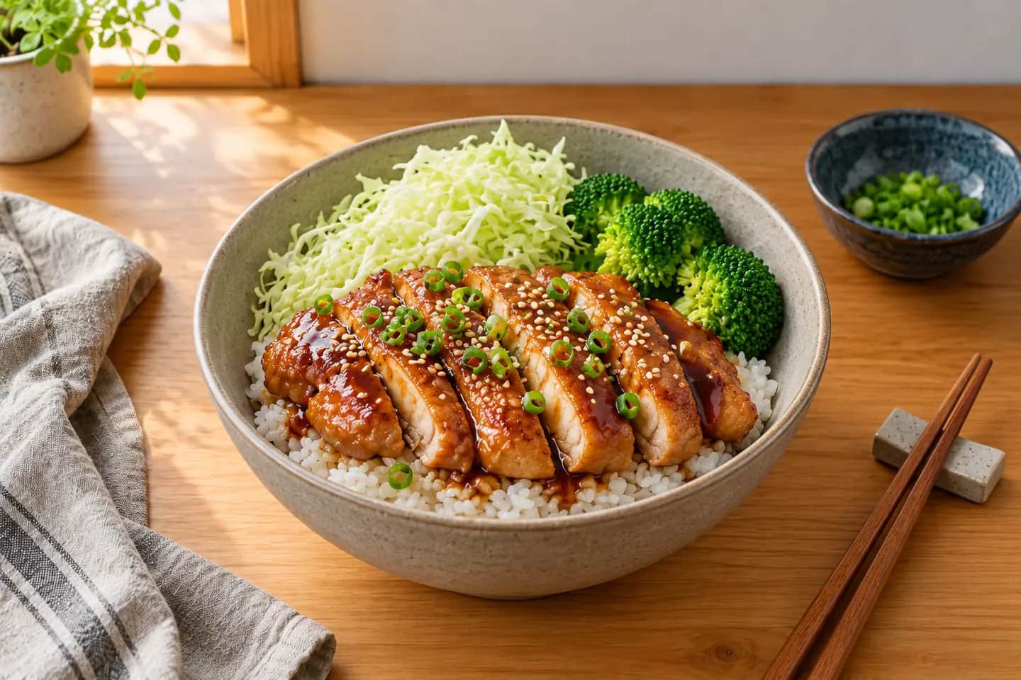 Imagen de Pollo teriyaki japonés: receta casera con salsa brillante