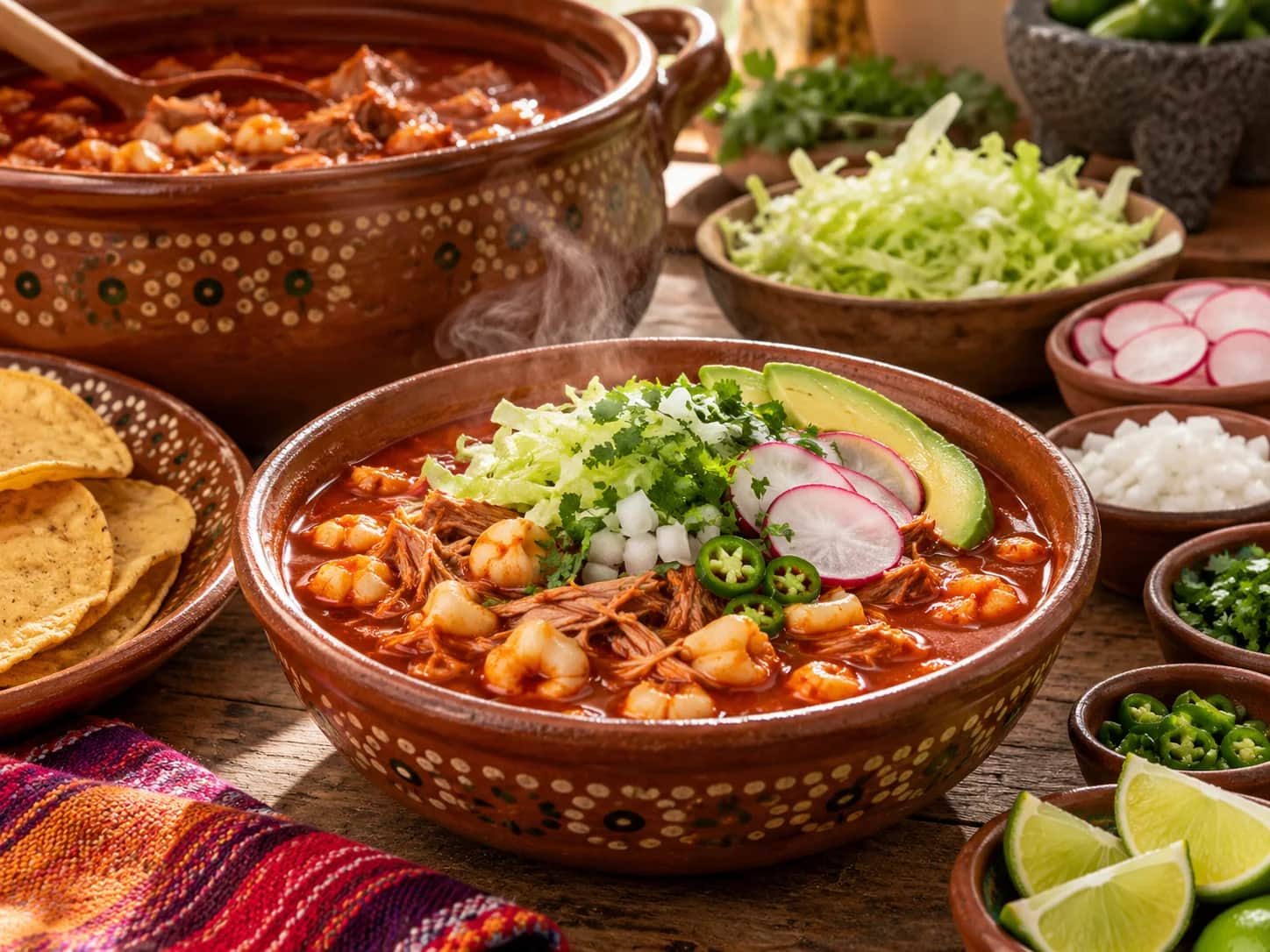 Imagen de Pozole rojo mexicano