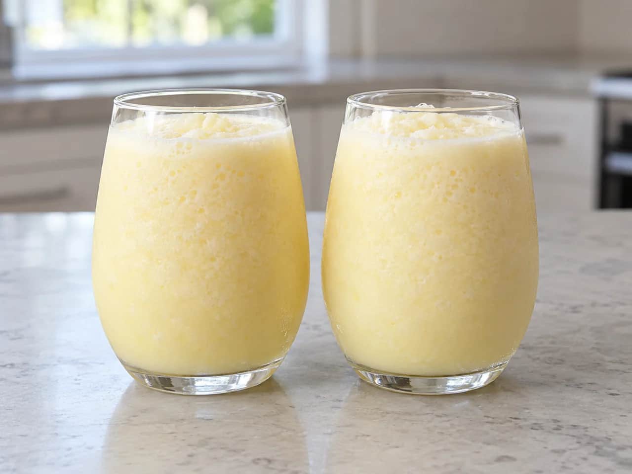 Imagen de Piña colada batida con ron y crema de coco
