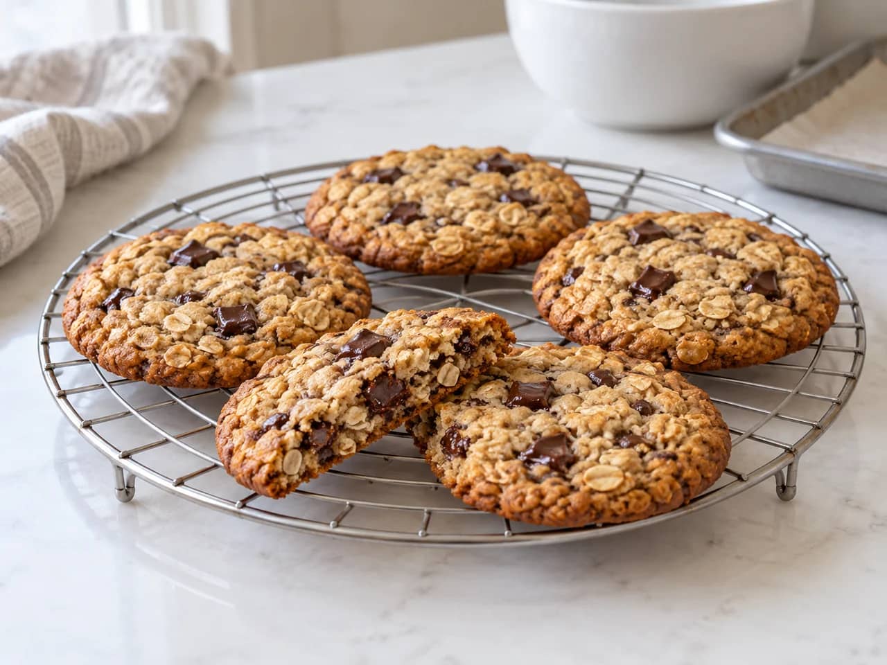 Image de Biscuits à l’avoine et au chocolat noir