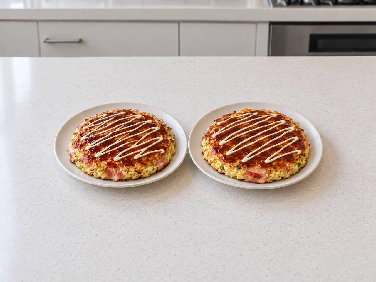 Image de Okonomiyaki maison au chou et au bacon
