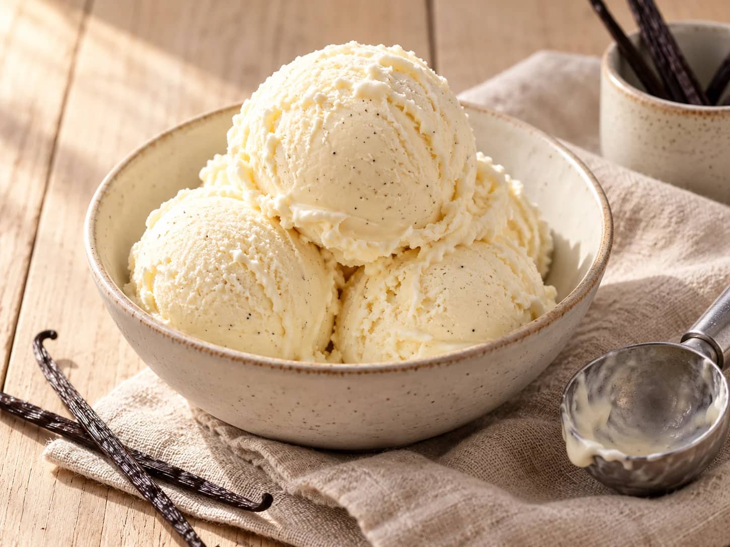 Image de Glace à la vanille maison