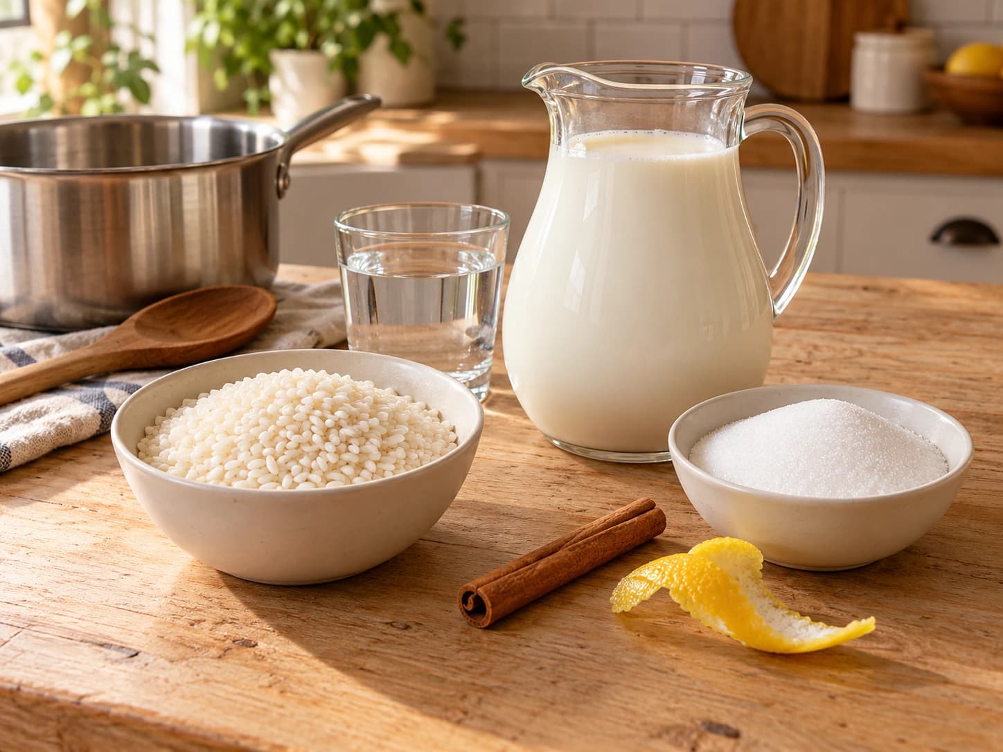 Rice Pudding: Prepare the ingredients