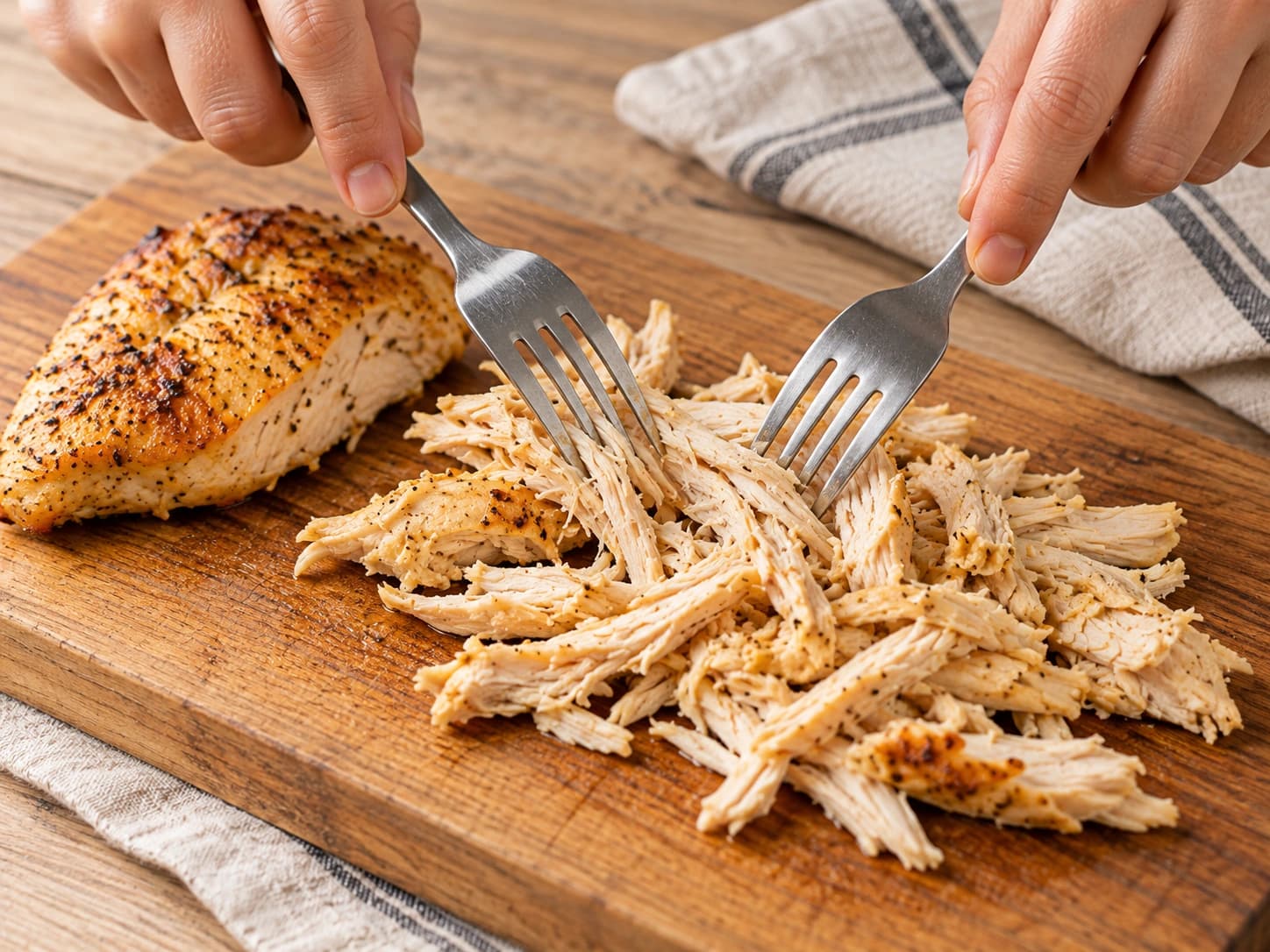 Riz mixte colombien (arroz mixto): Cuire et effilocher le poulet