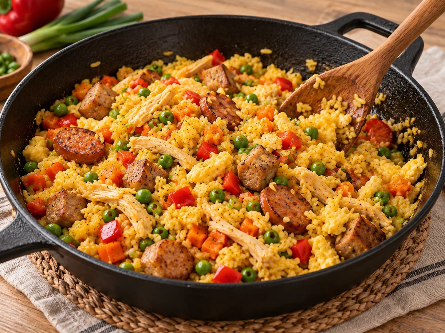 Riz mixte colombien (arroz mixto): Mélanger avec le riz