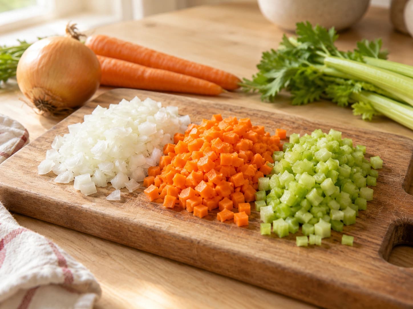 Bolognese Sauce: Prepare the soffritto