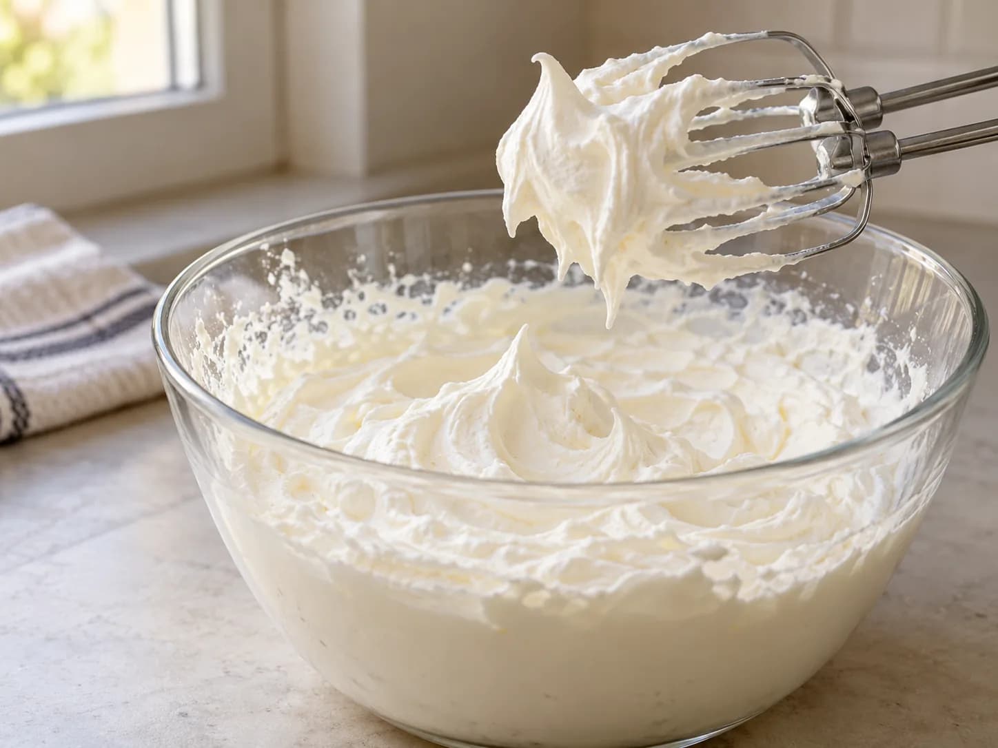 Cheesecake Oreo senza cottura: Montare la panna