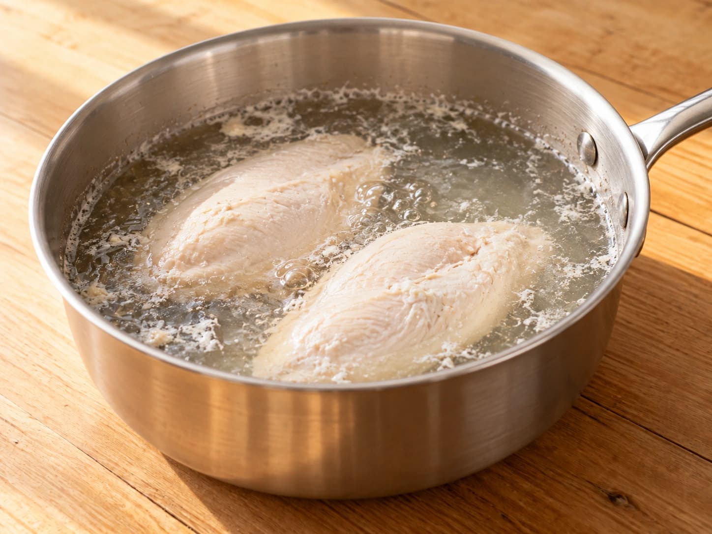 Salada de frango e abacate: Cozinhe o frango