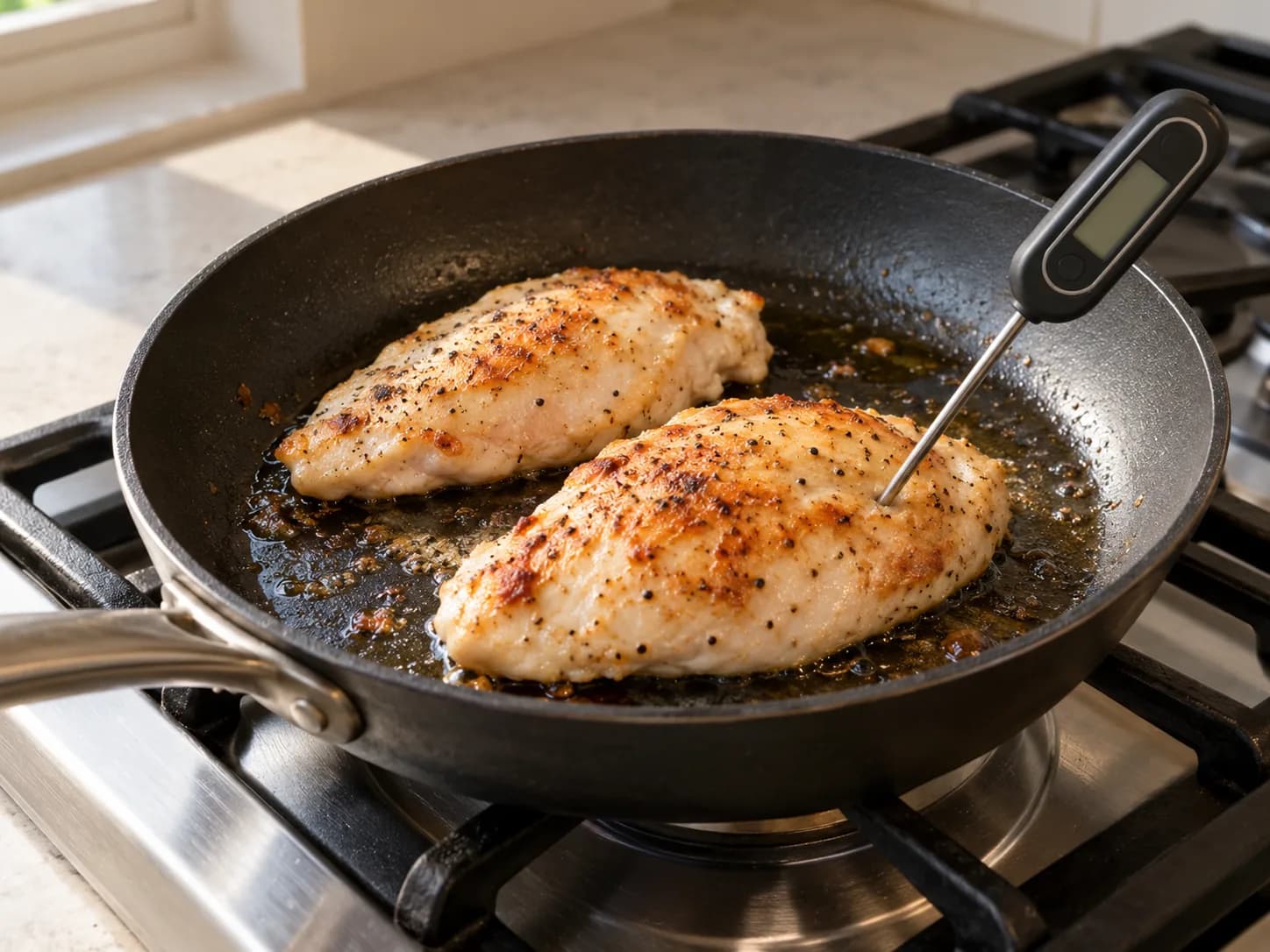 Salada primavera com frango: Cozinhe o frango