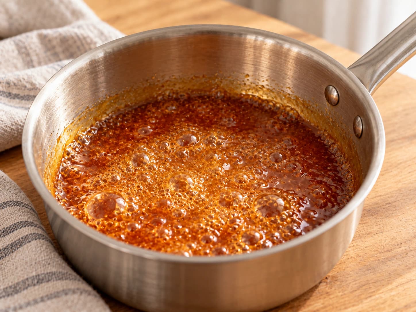 Flan al latte condensato: Prepara il caramello