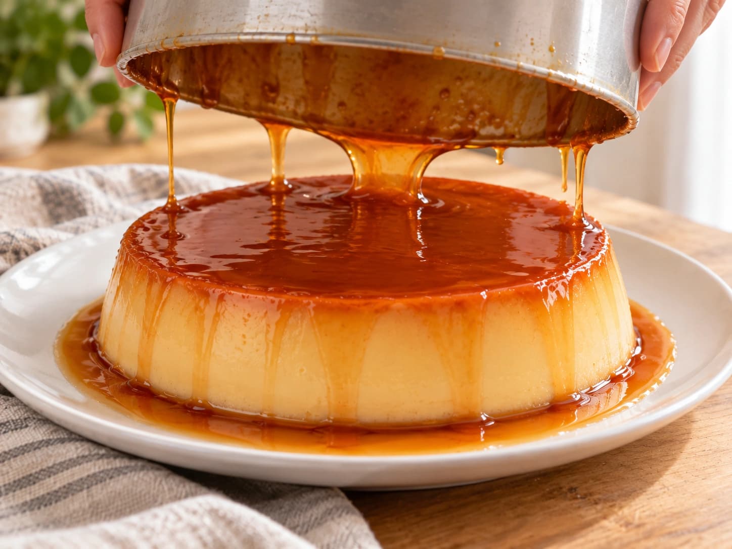 Flan al latte condensato: Sforma