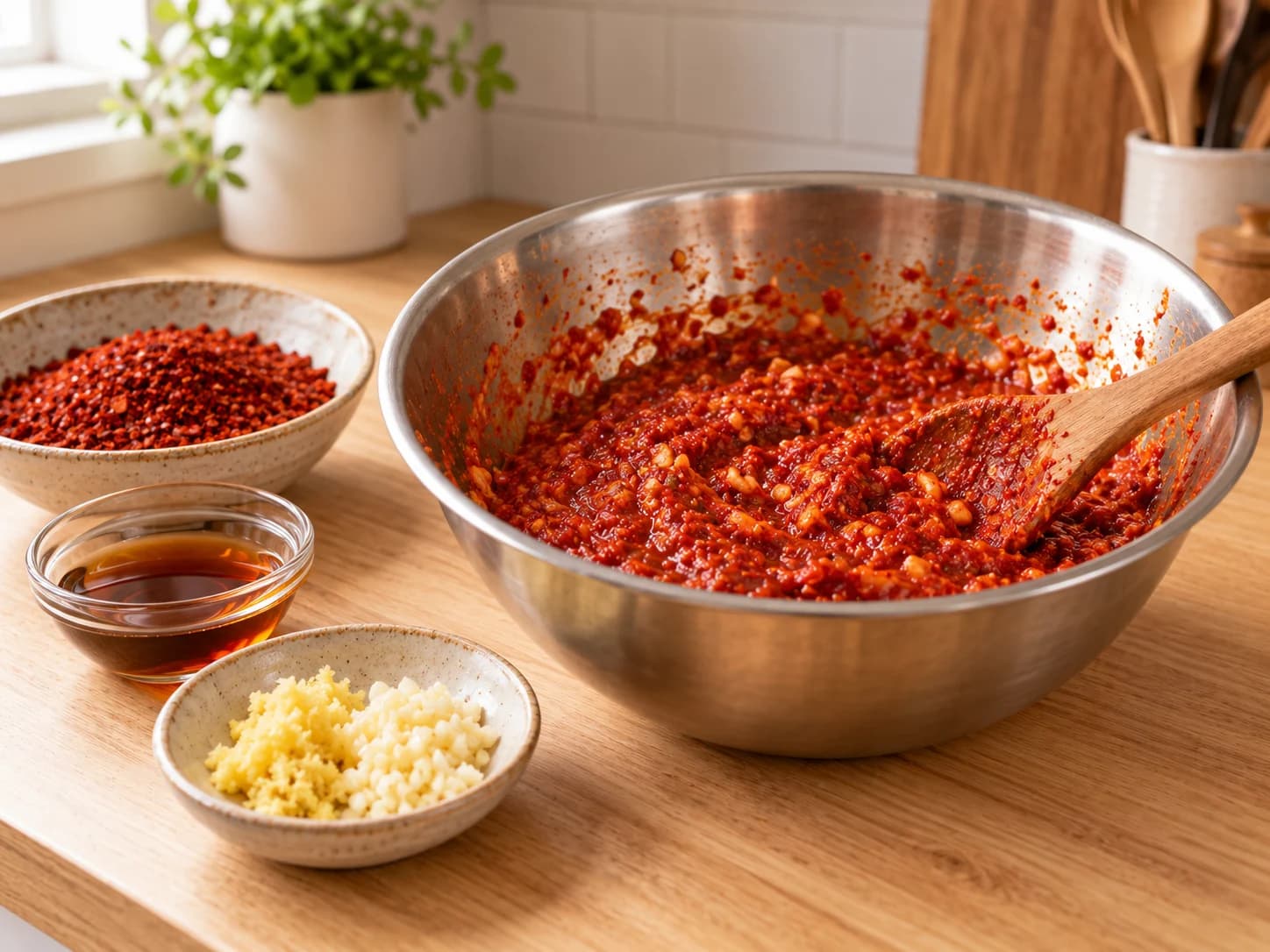 Kimchi selber machen: Paste anrühren