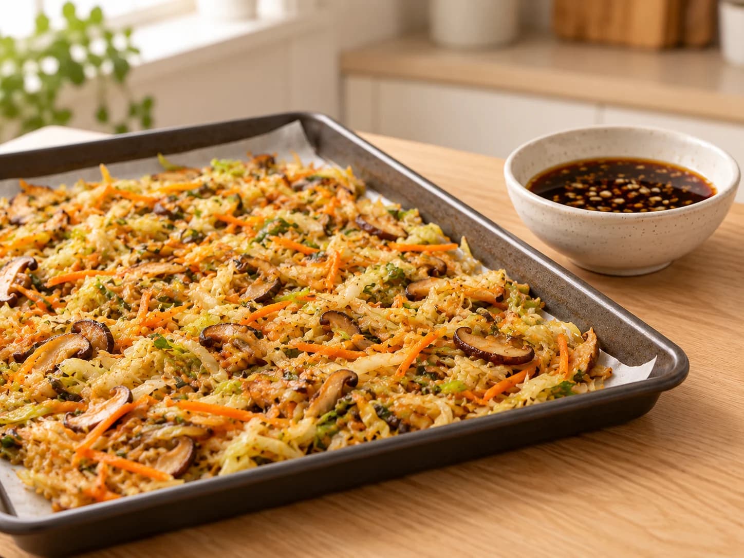 Lumpia di verdure croccanti con salsa fatta in casa: Raffredda e prepara la salsa