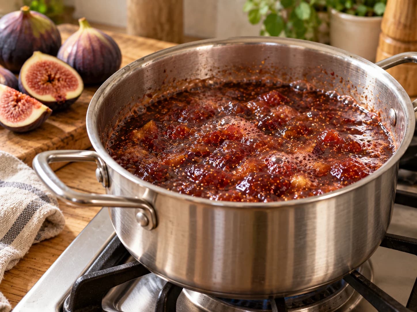 Marmellata di fichi: Porta a ebollizione