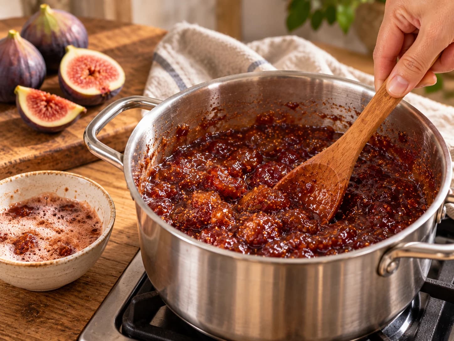 Marmellata di fichi: Cuoci la marmellata