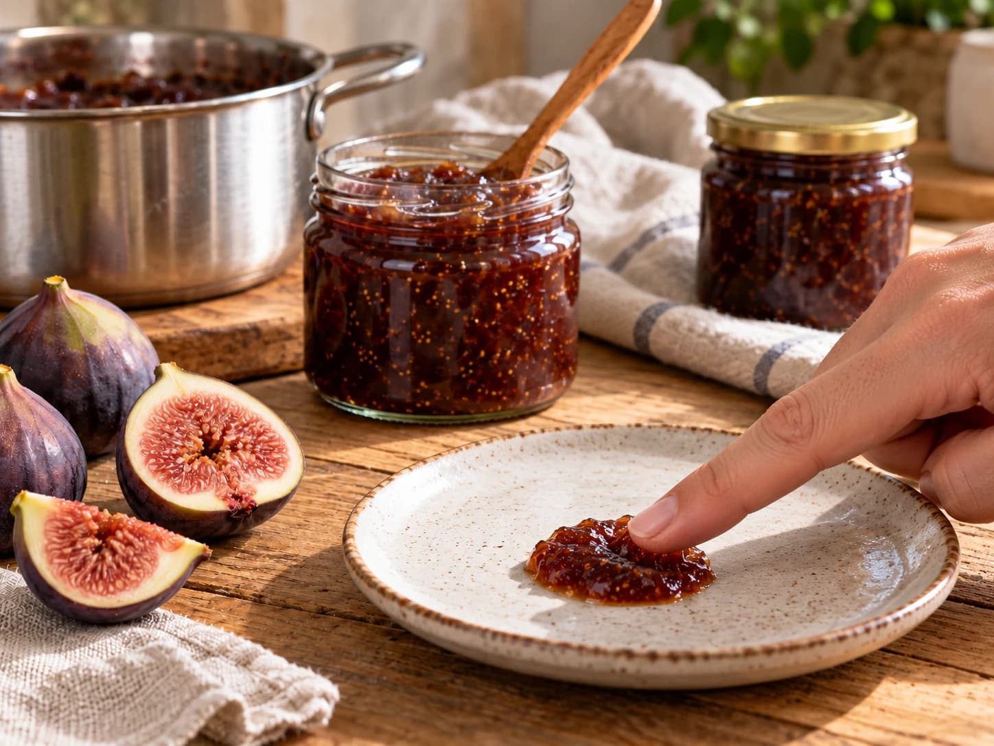 Marmellata di fichi: Fai la prova del piattino freddo