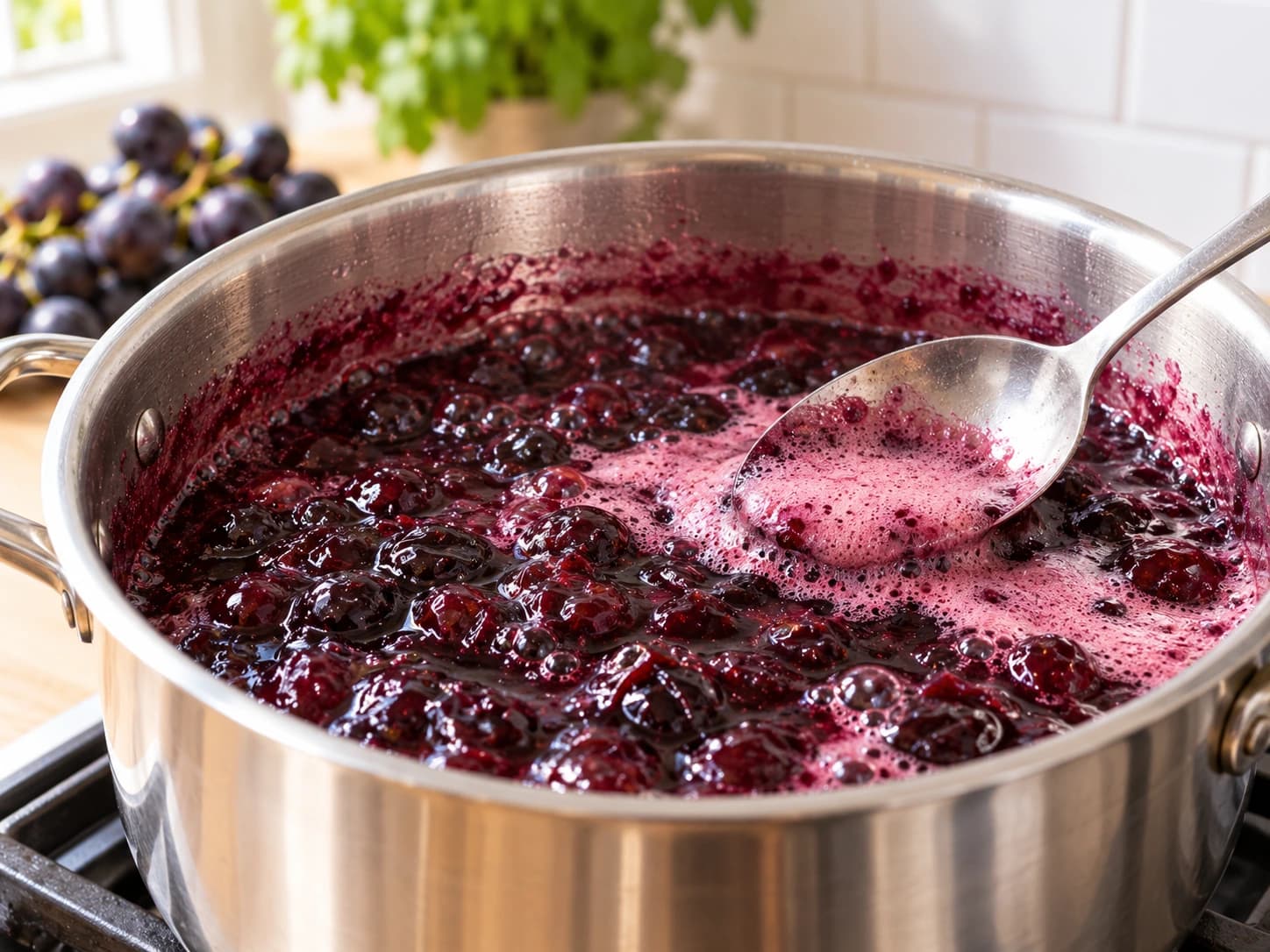 Grape Jam: Cook the jam