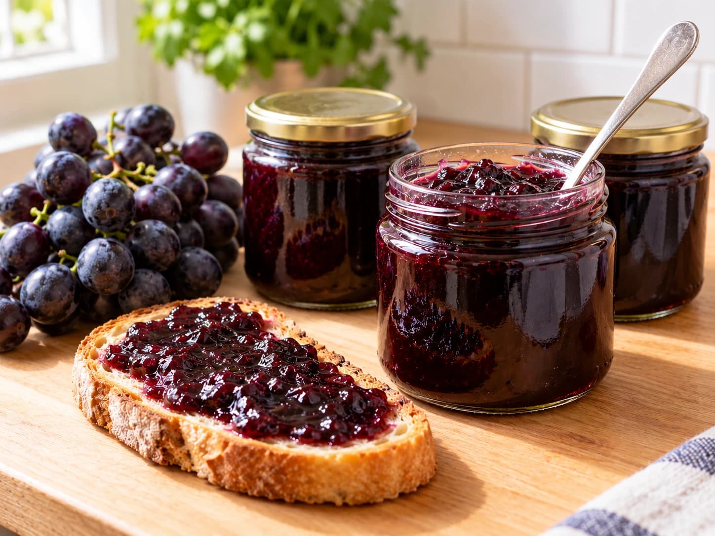 Grape Jam: Fill and store