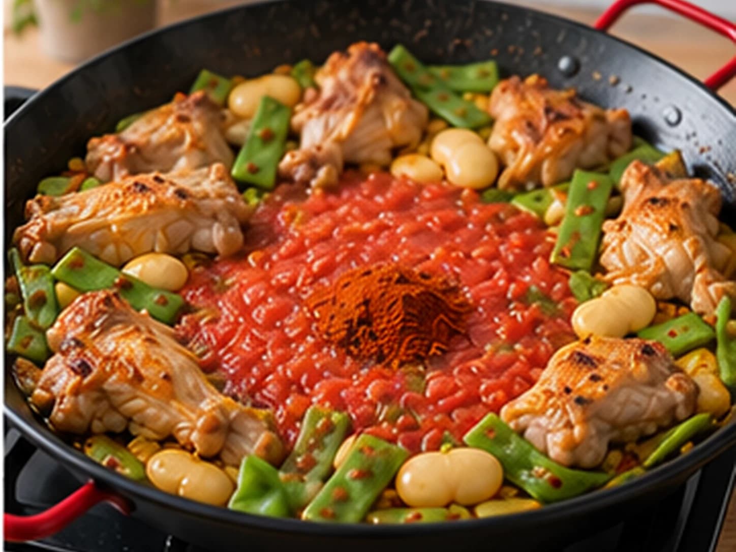Valencian Paella: Make the sofrito