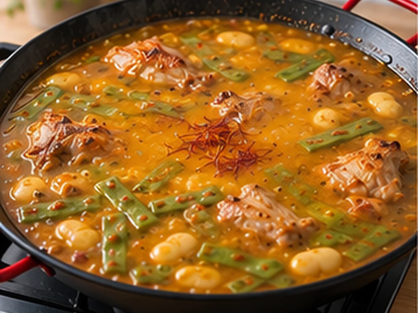 Valencian Paella: Make the broth