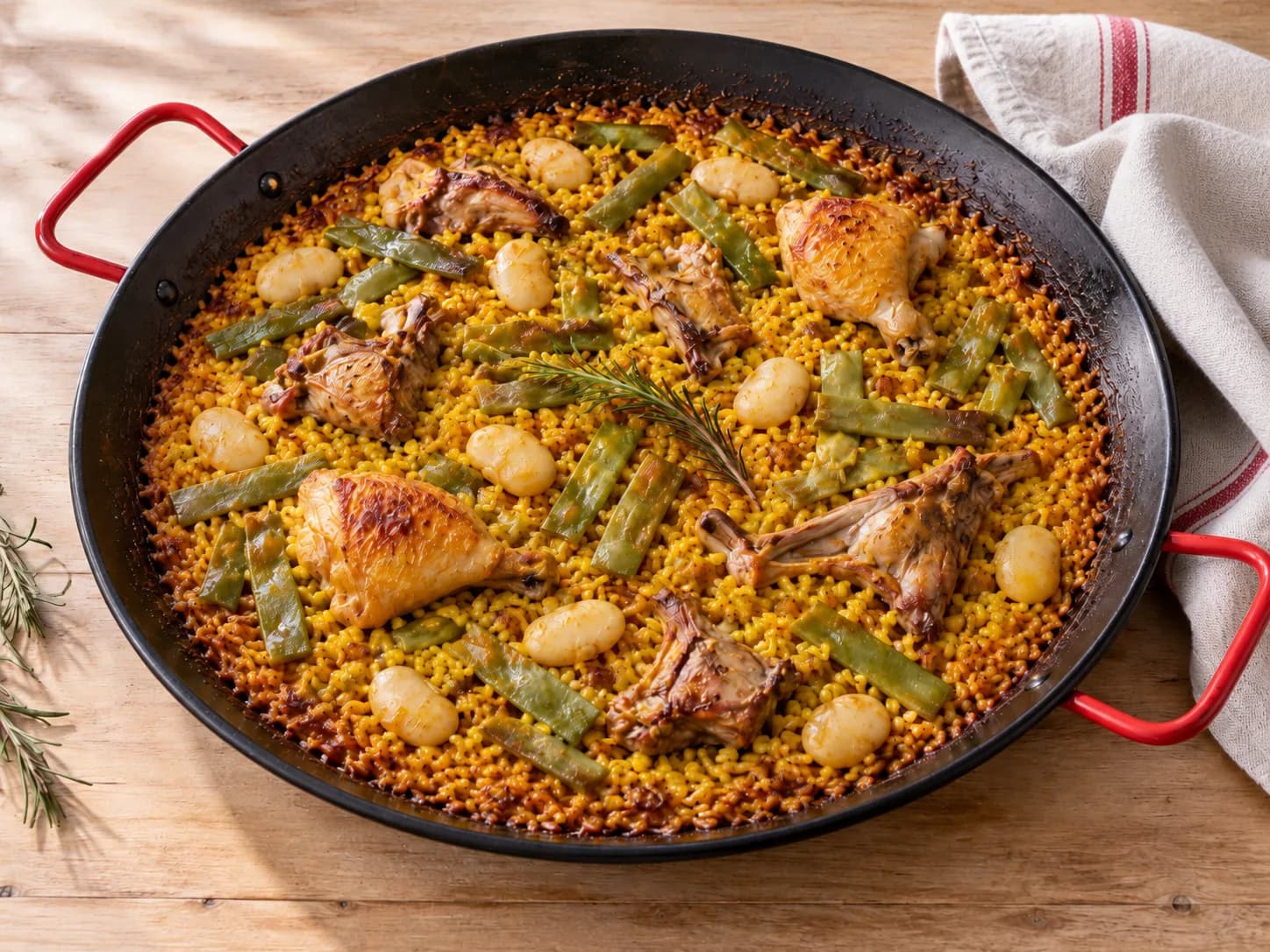 Valencian Paella: Rest and serve