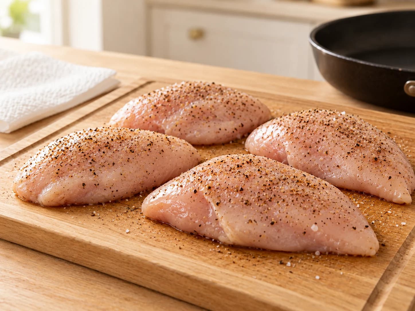 Pollo con salsa al miele e senape in padella: Prepara il pollo