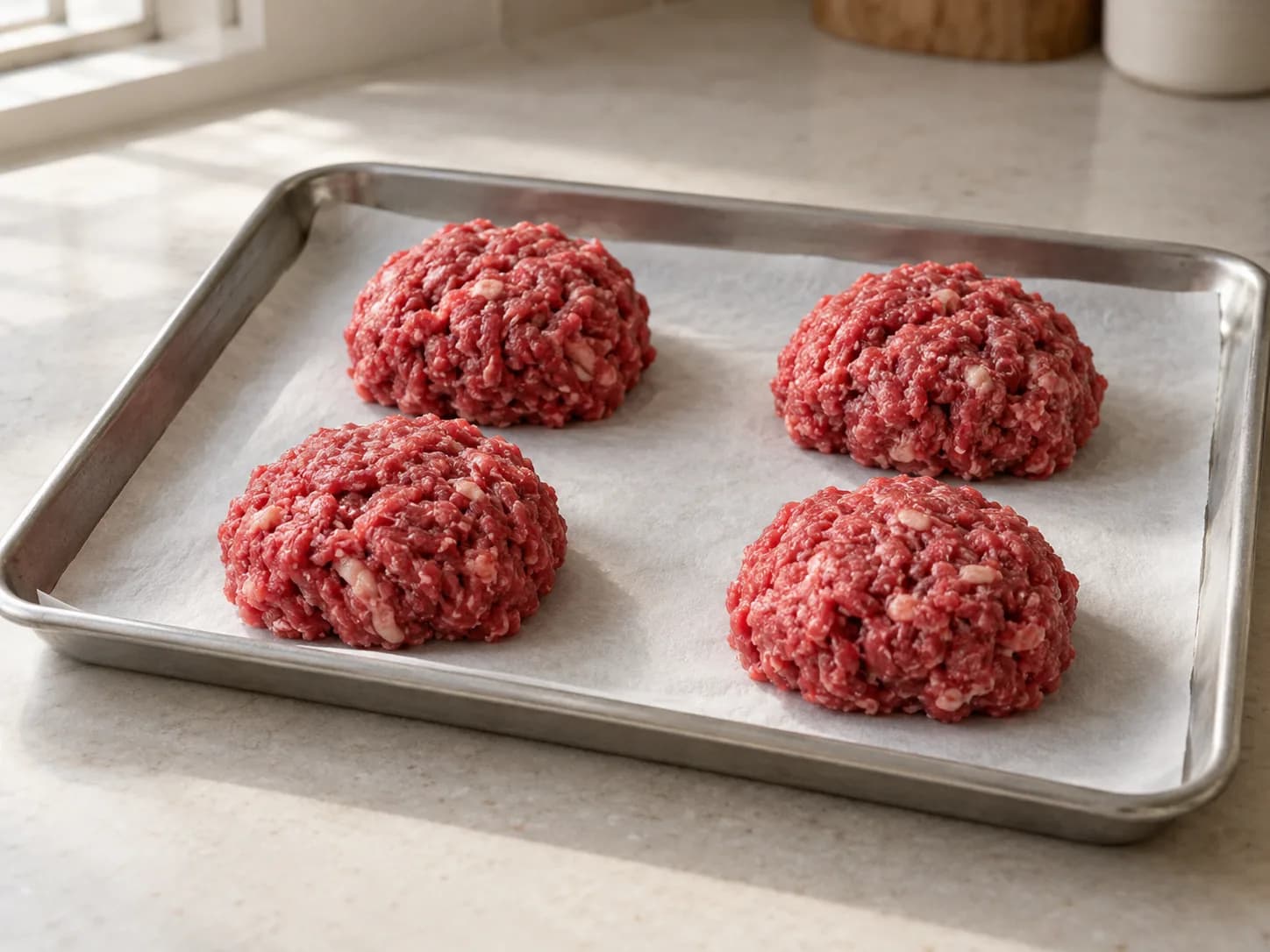 Burger Angus maison: Diviser la viande