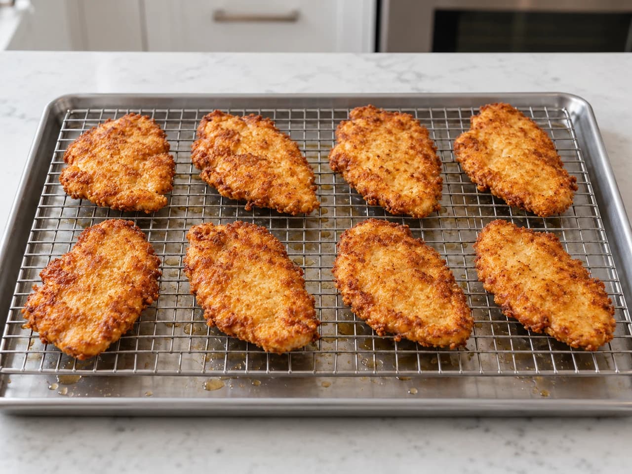 Pollo fritto ispirato al Sud degli Stati Uniti: Scola e lascia riposare