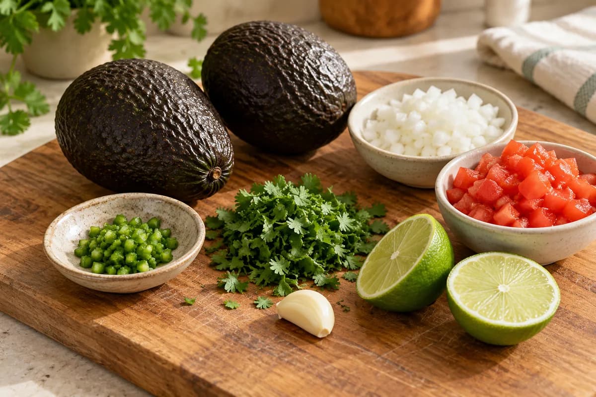 Guacamole caseiro com tomate e coentro: Prepare os vegetais