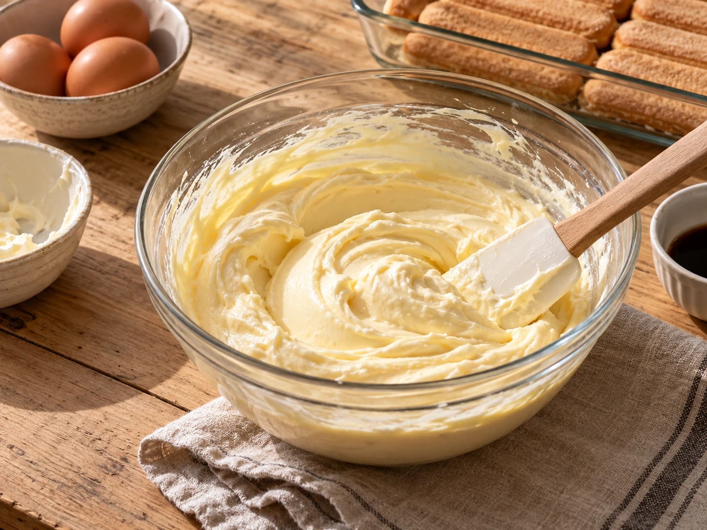 Tiramisù: Junte o mascarpone