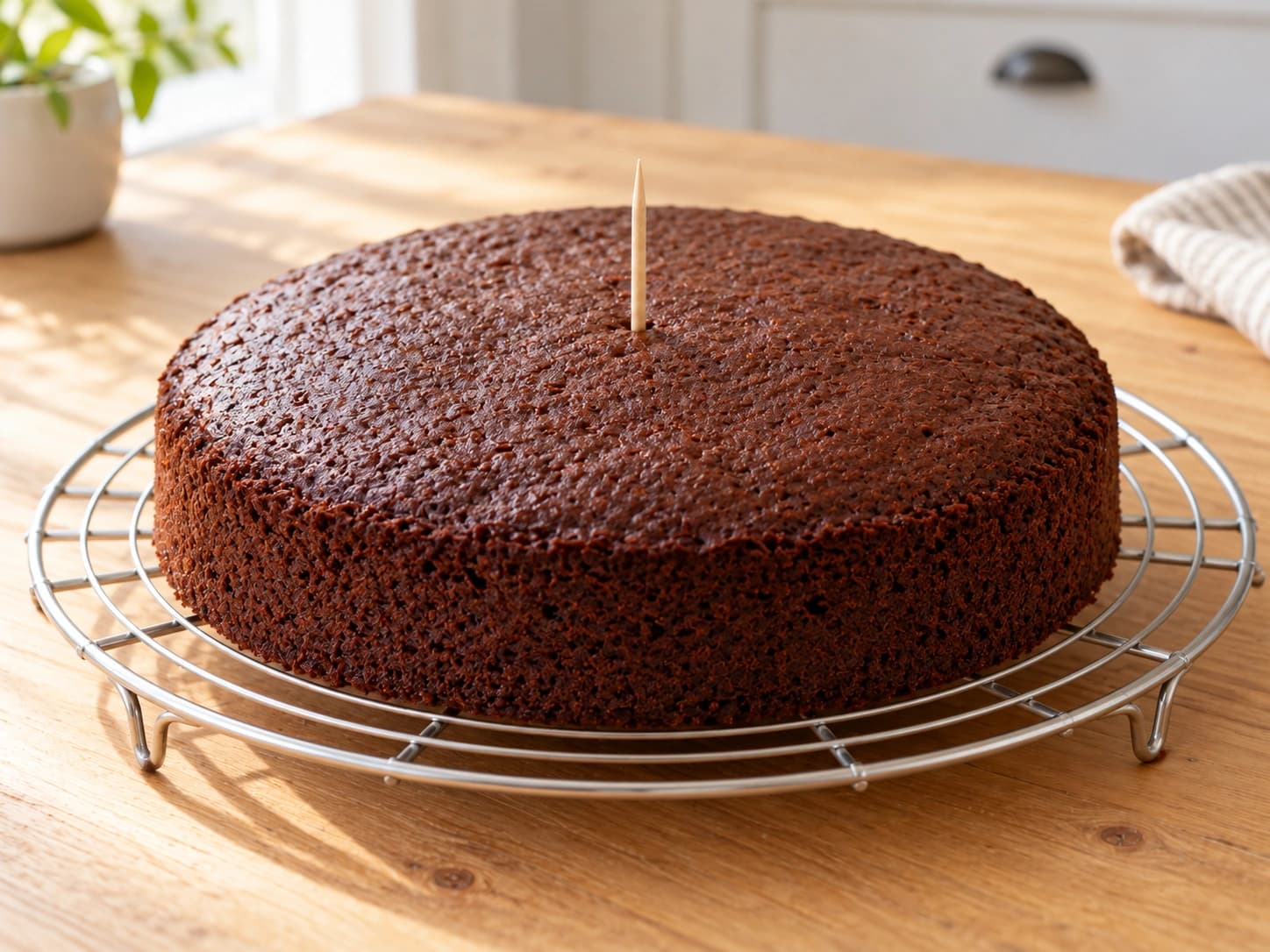 Chocolate Cake with Ganache: Cool and unmold