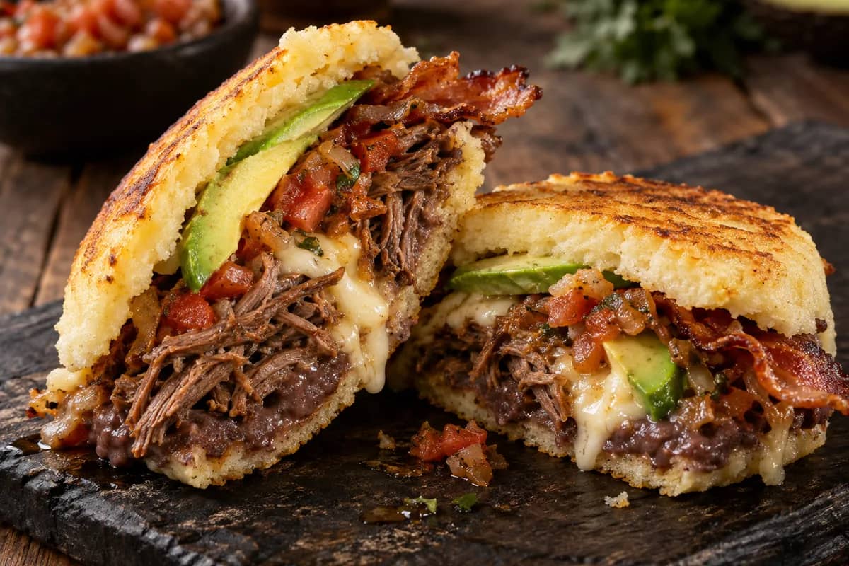Image of Arepa con Todo (Loaded Arepa)