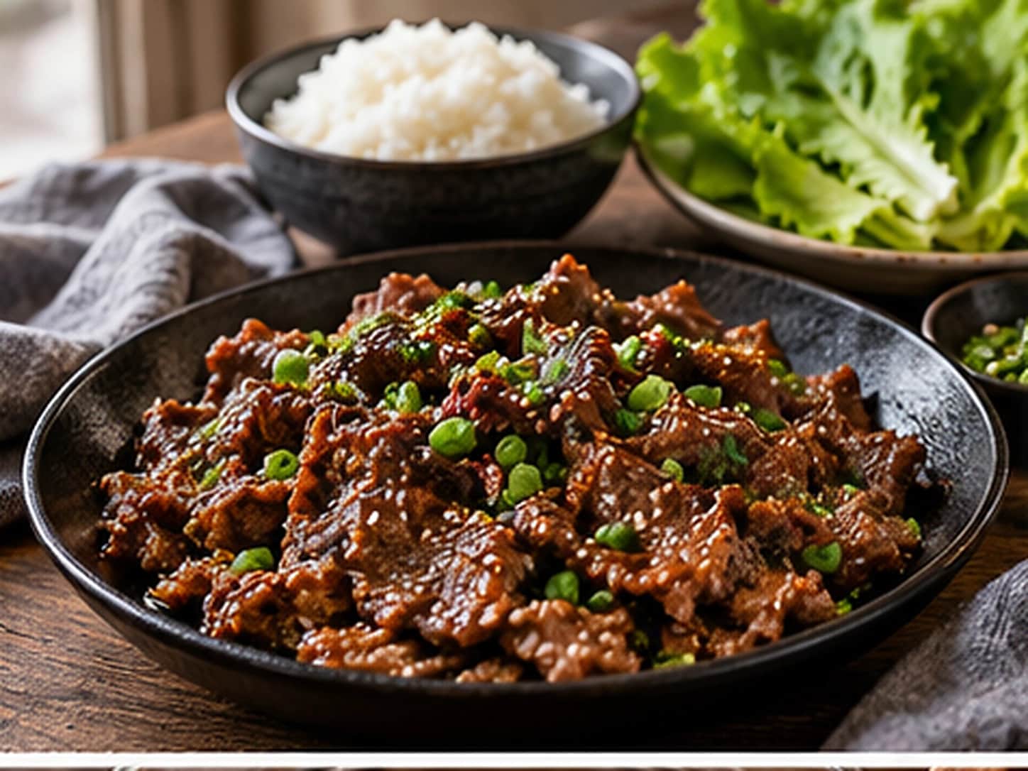 Imagen de Bulgogi, carne marinada coreana