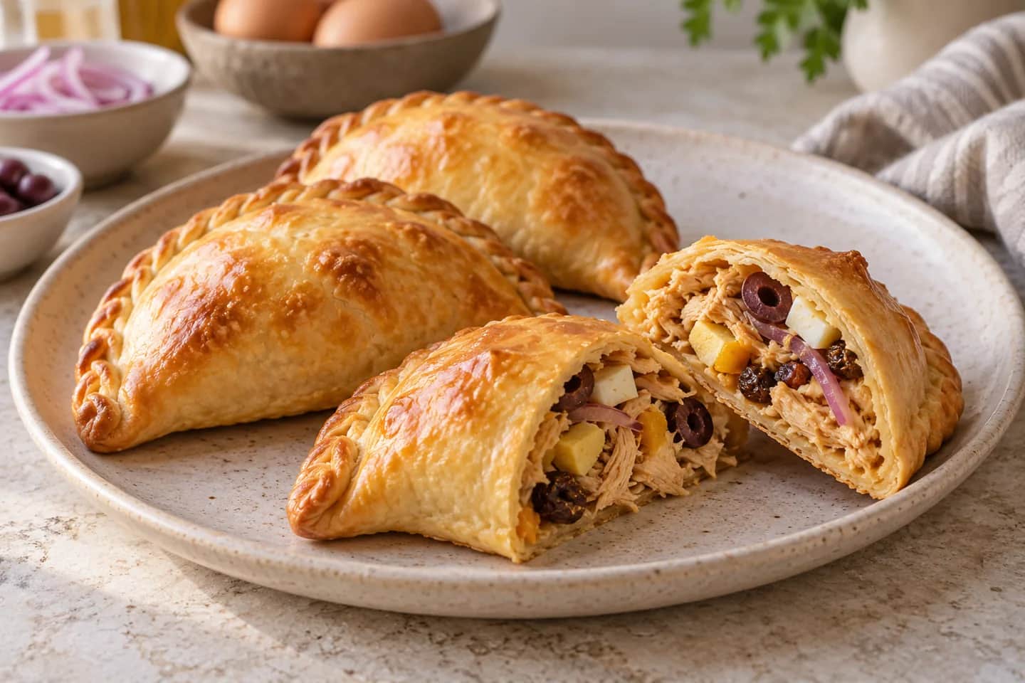 Imagen de Empanadas peruanas de pollo al horno
