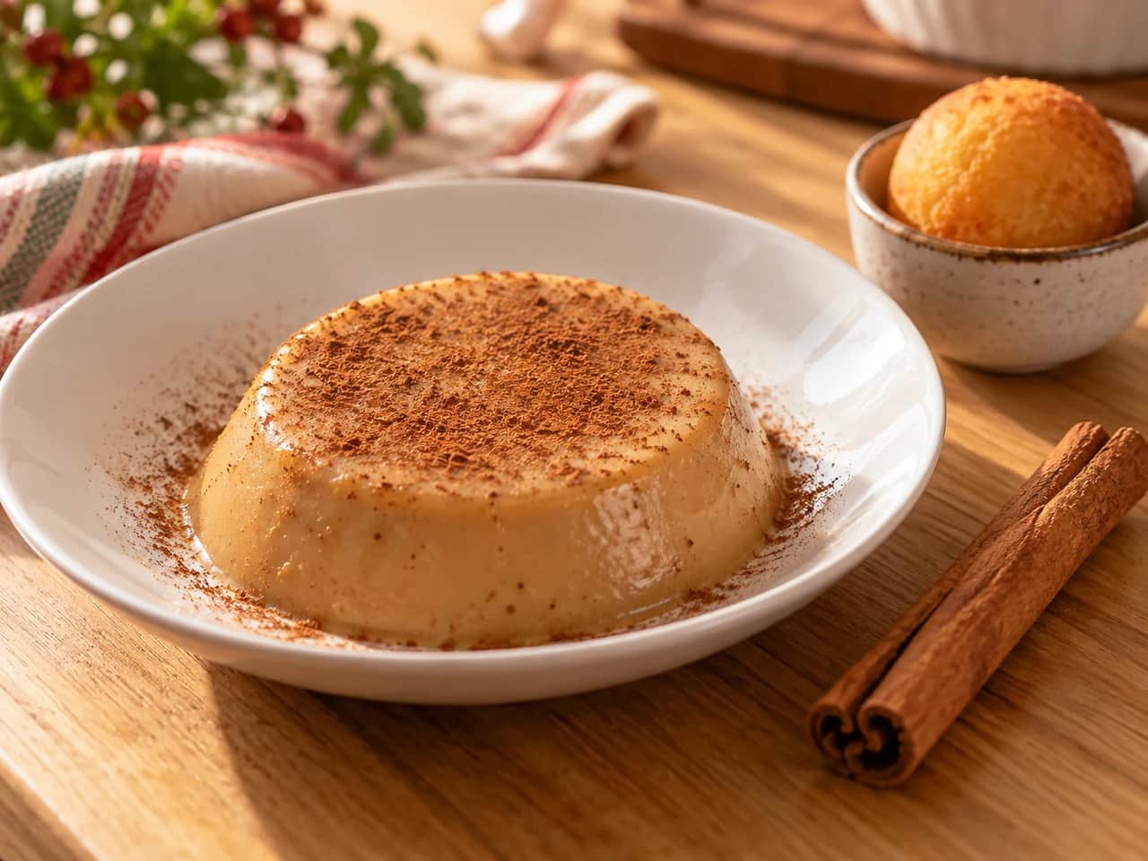 Image de Natilla colombienne : crème dessert à la panela et à la cannelle