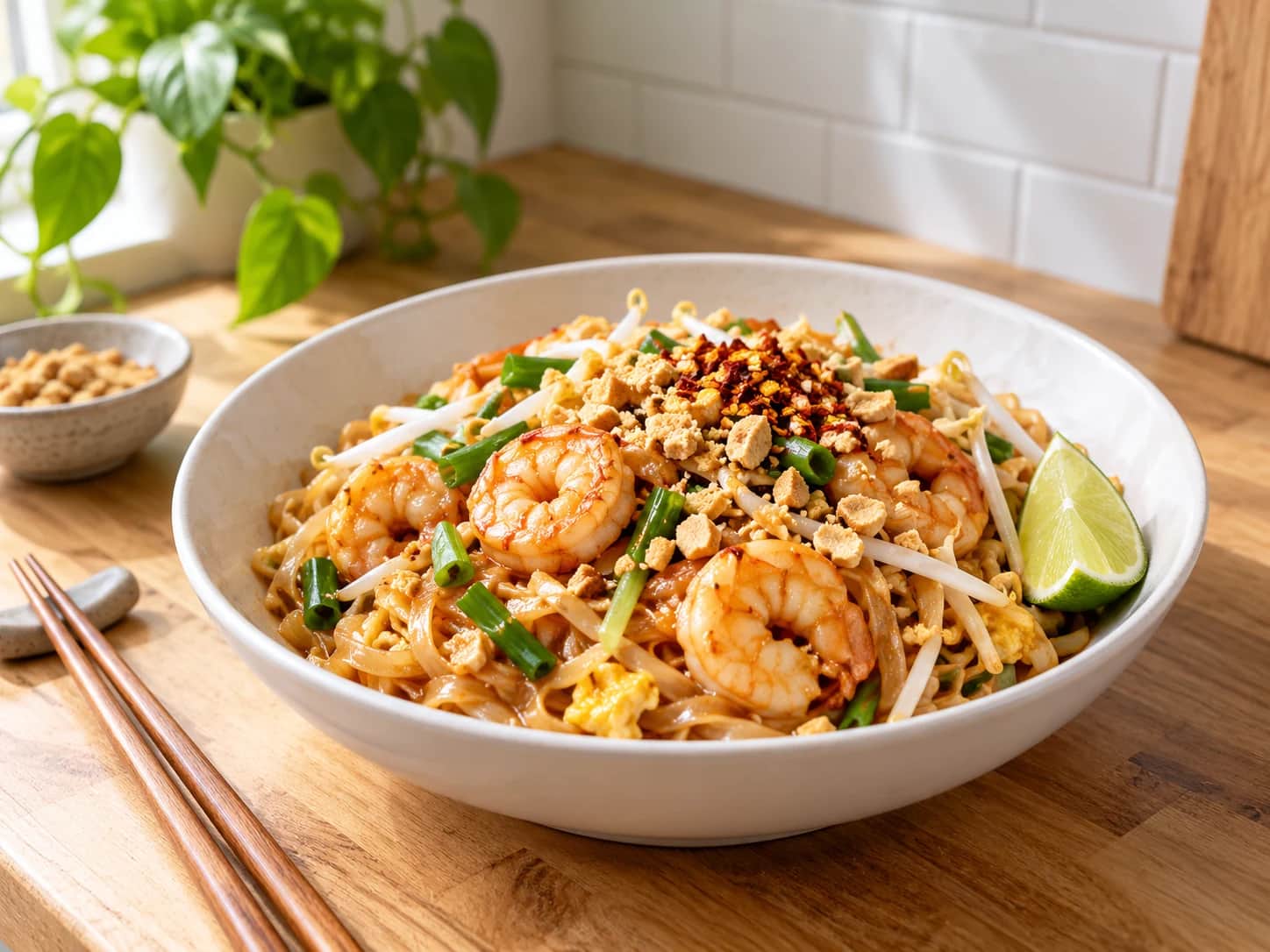 Imagen de Pad Thai con camarones