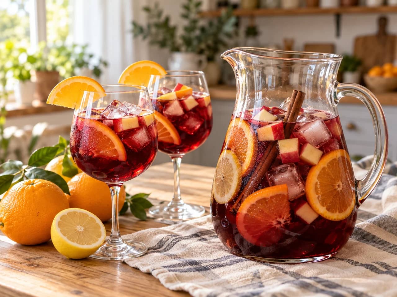 Immagine di Sangria fatta in casa: ricetta spagnola con vino rosso e frutta