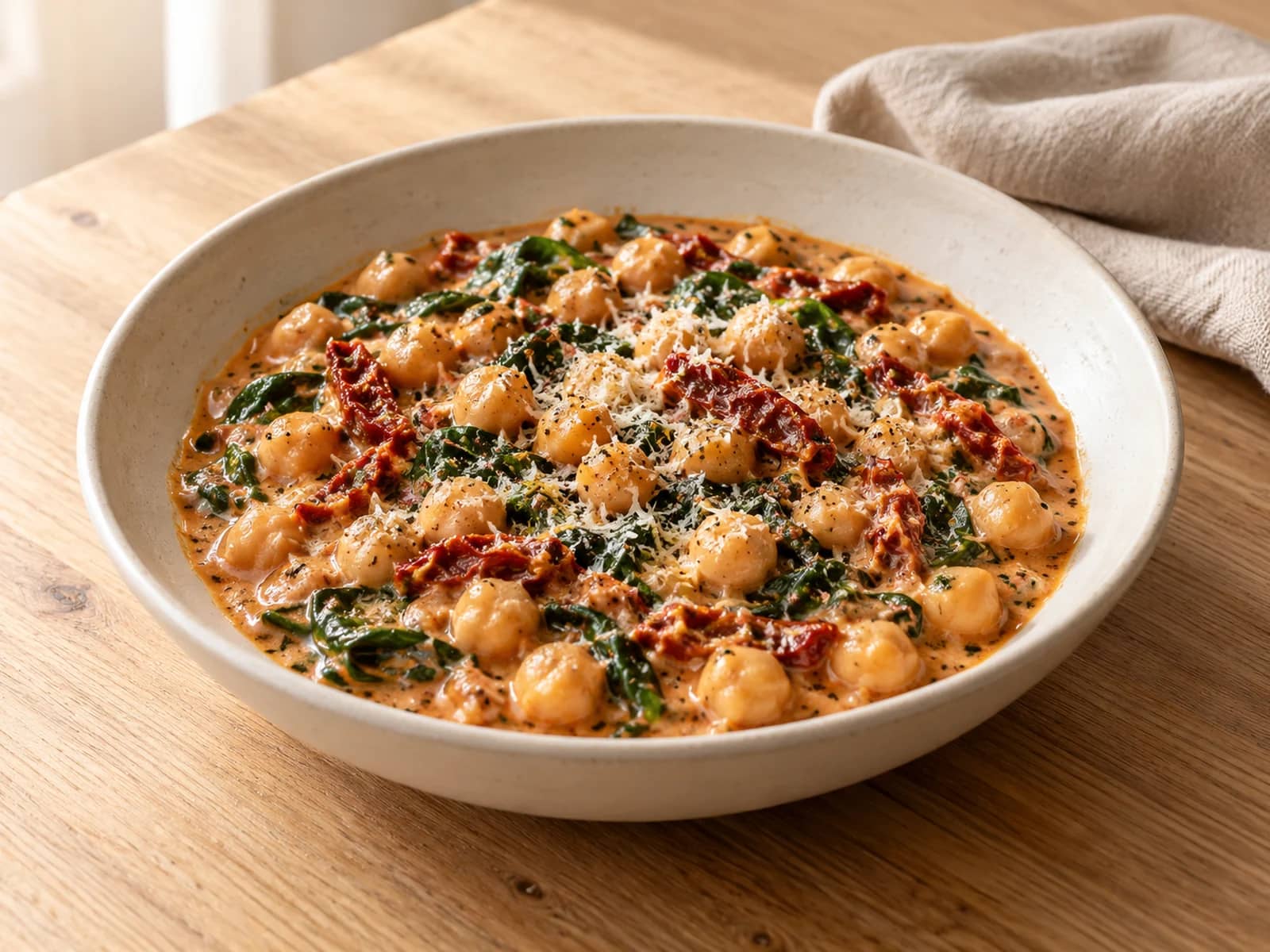 Imagen de Garbanzos cremosos con tomates secos: Marry Me Chickpeas