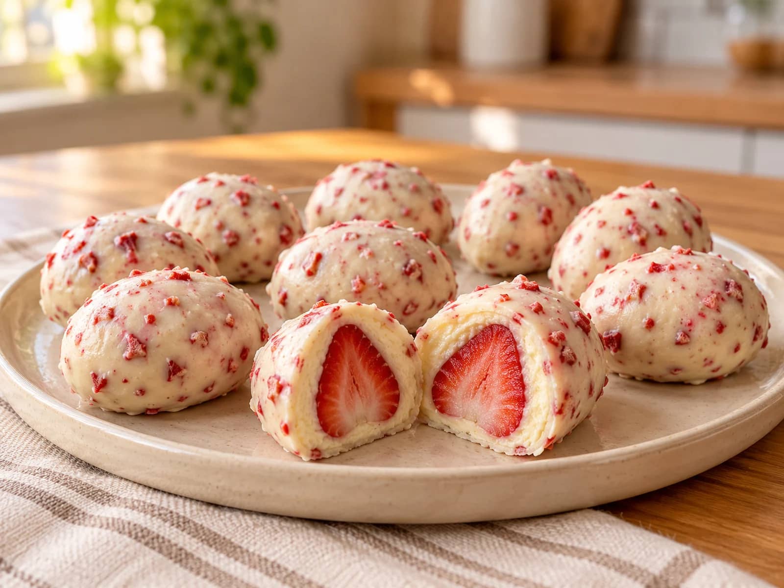 Imagen de Morango cravejado: fresas con brigadeiro y cobertura crujiente
