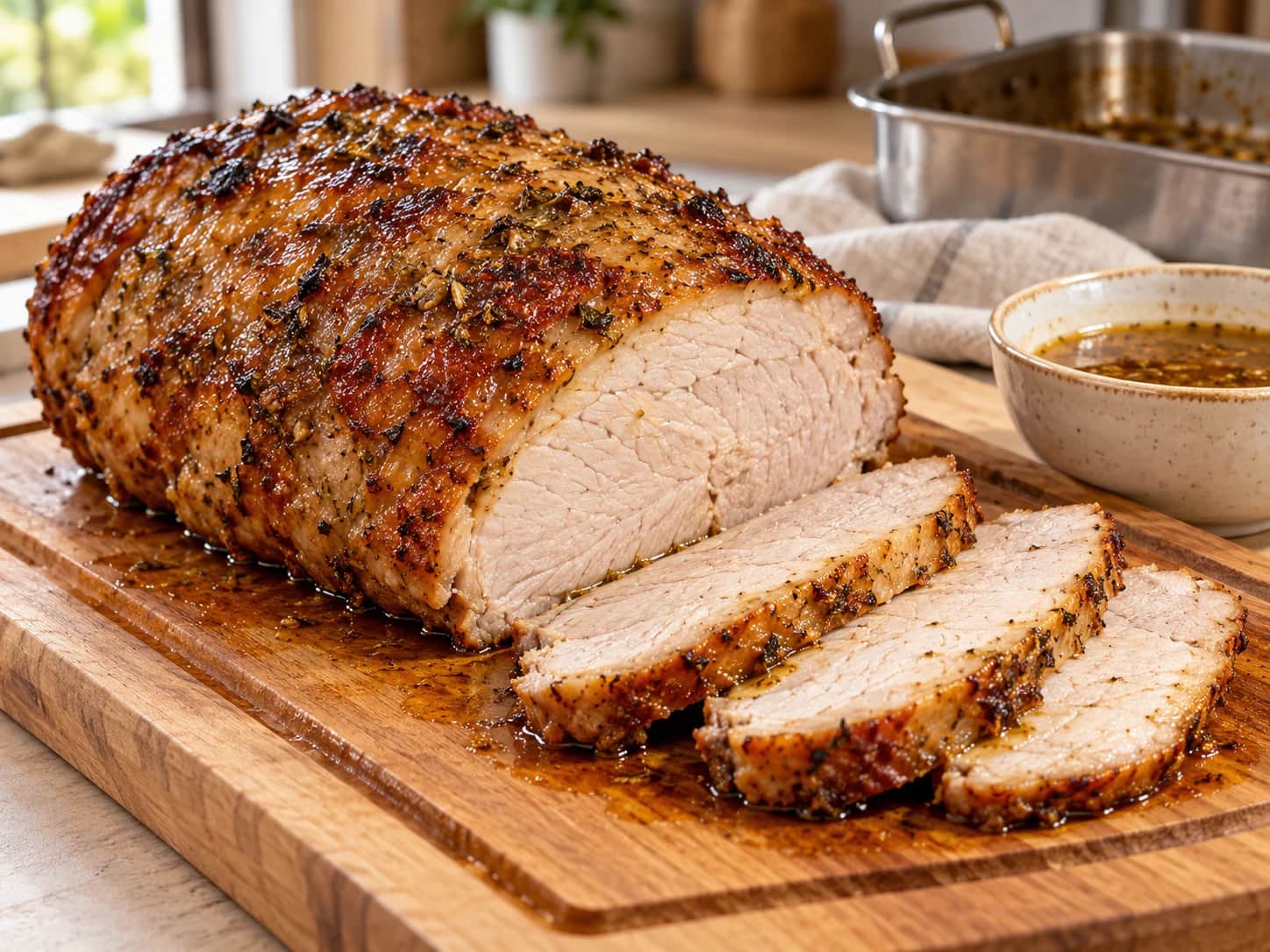 Imagen de Pernil de cerdo al horno colombiano y jugoso