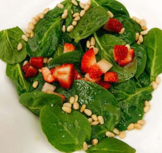 Ensalada de Espinacas y Fresas