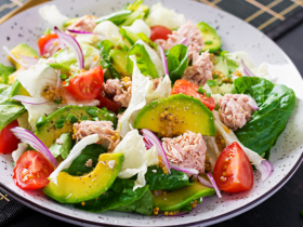 Chicken and avocado salad