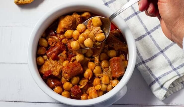 garbanzzons con chorizos