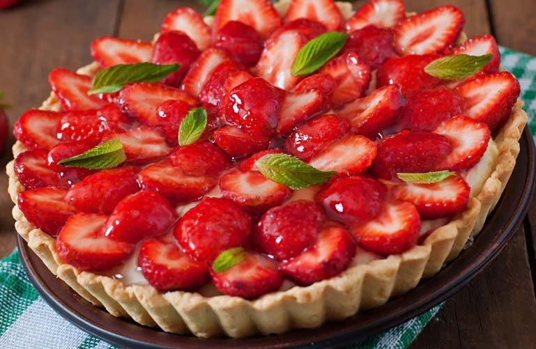 tarte sablée à la fraise