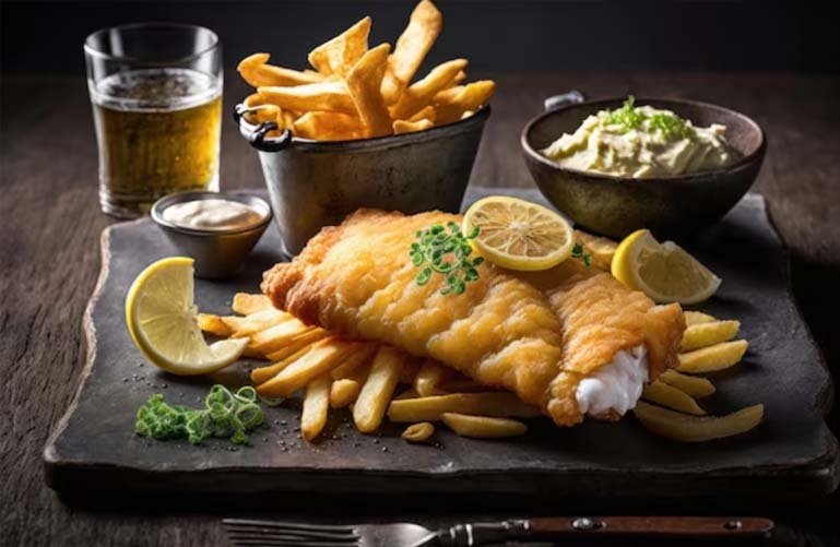 receta de fish and chips