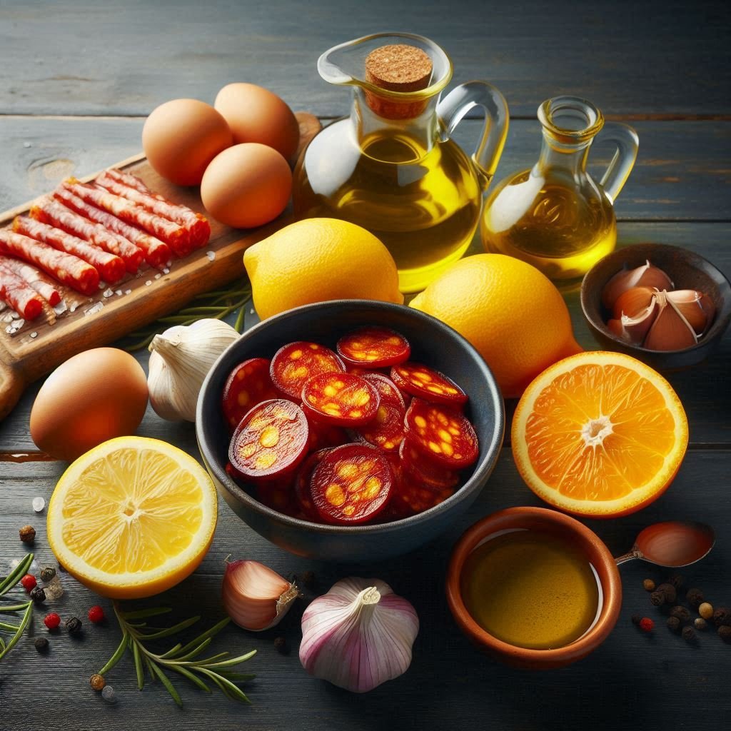 Ingredients to prepare Serrano Lemon